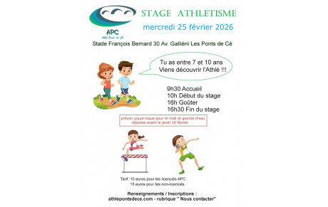 Stage de vacances de février